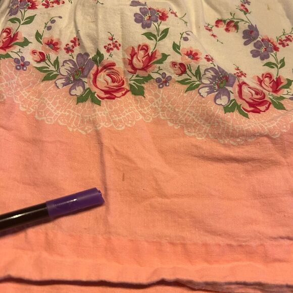 No Brand Vintage Pink White Apron - Picture 10 of 12